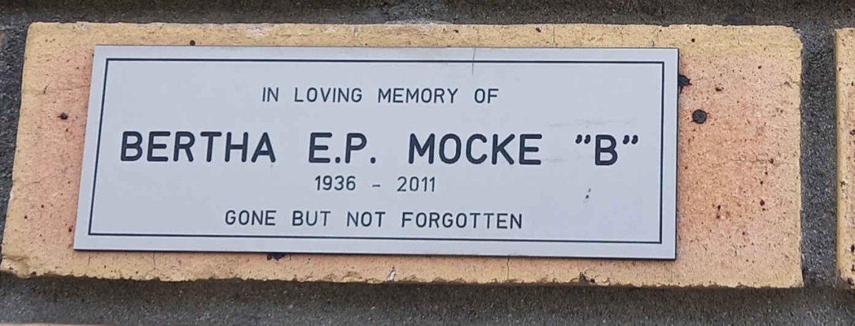 MOCKE Bertha E.P. 1936-2011