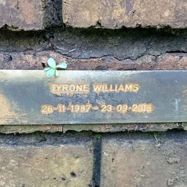 WILLIAMS Tyrone 1987-2016