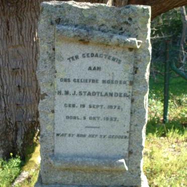 STADTLANDER H.M.J. 1872-1953