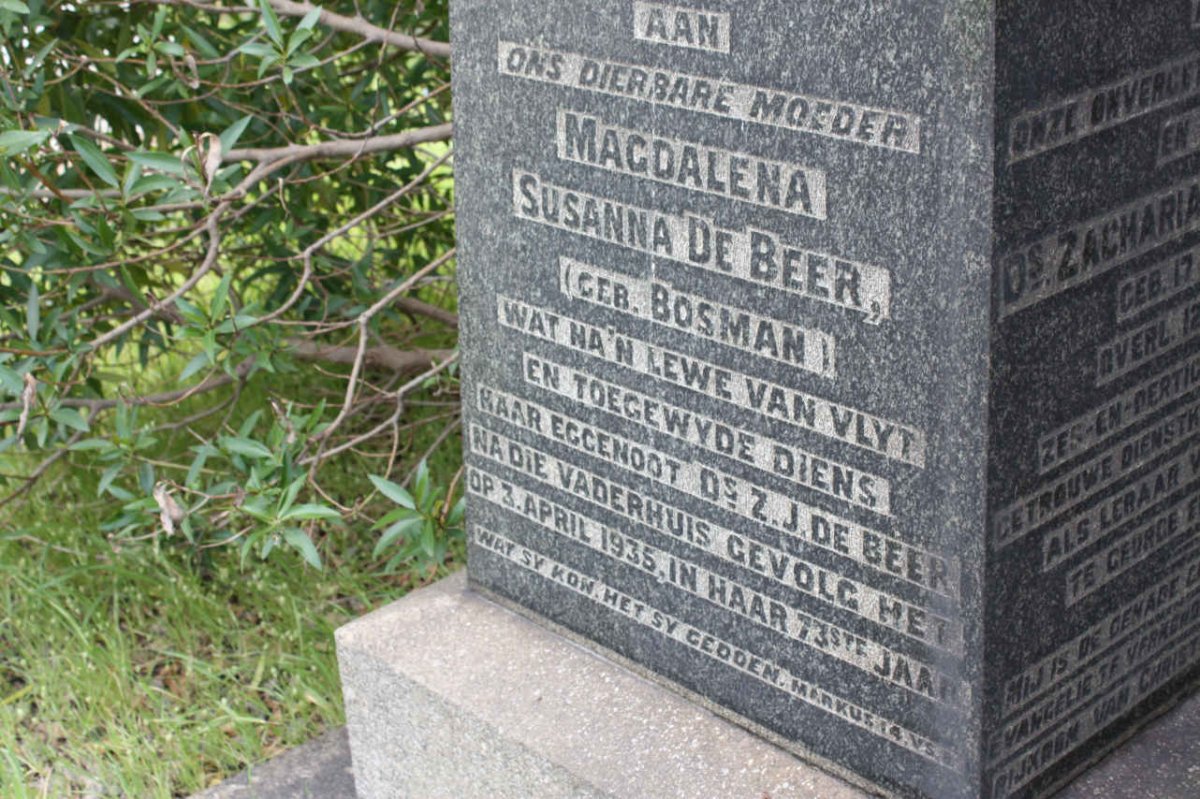 BEER Magdalena Susanna, de nee BOSMAN -1935
