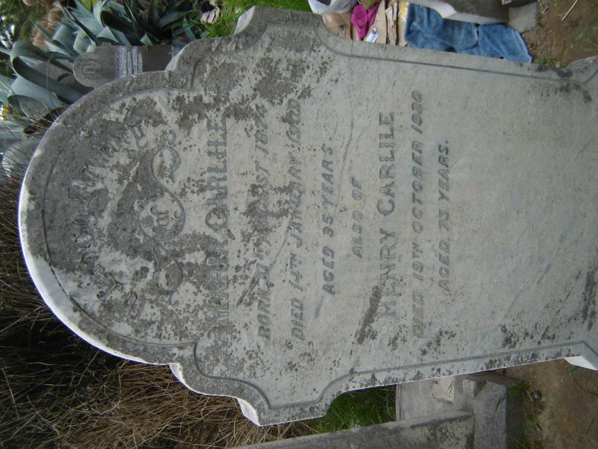CARLILE Maria 1874-1909  :: CARLILE Henry -1920