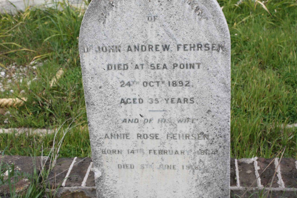 FEHRSEN John Andrew -1892 &amp; Annie Rose 1864-1918