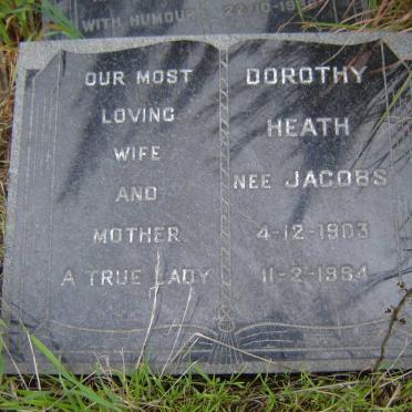 HEATH nee JACOBS 1903-1984