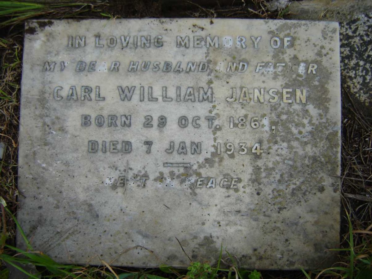 JANSEN Carl William 1861-1934
