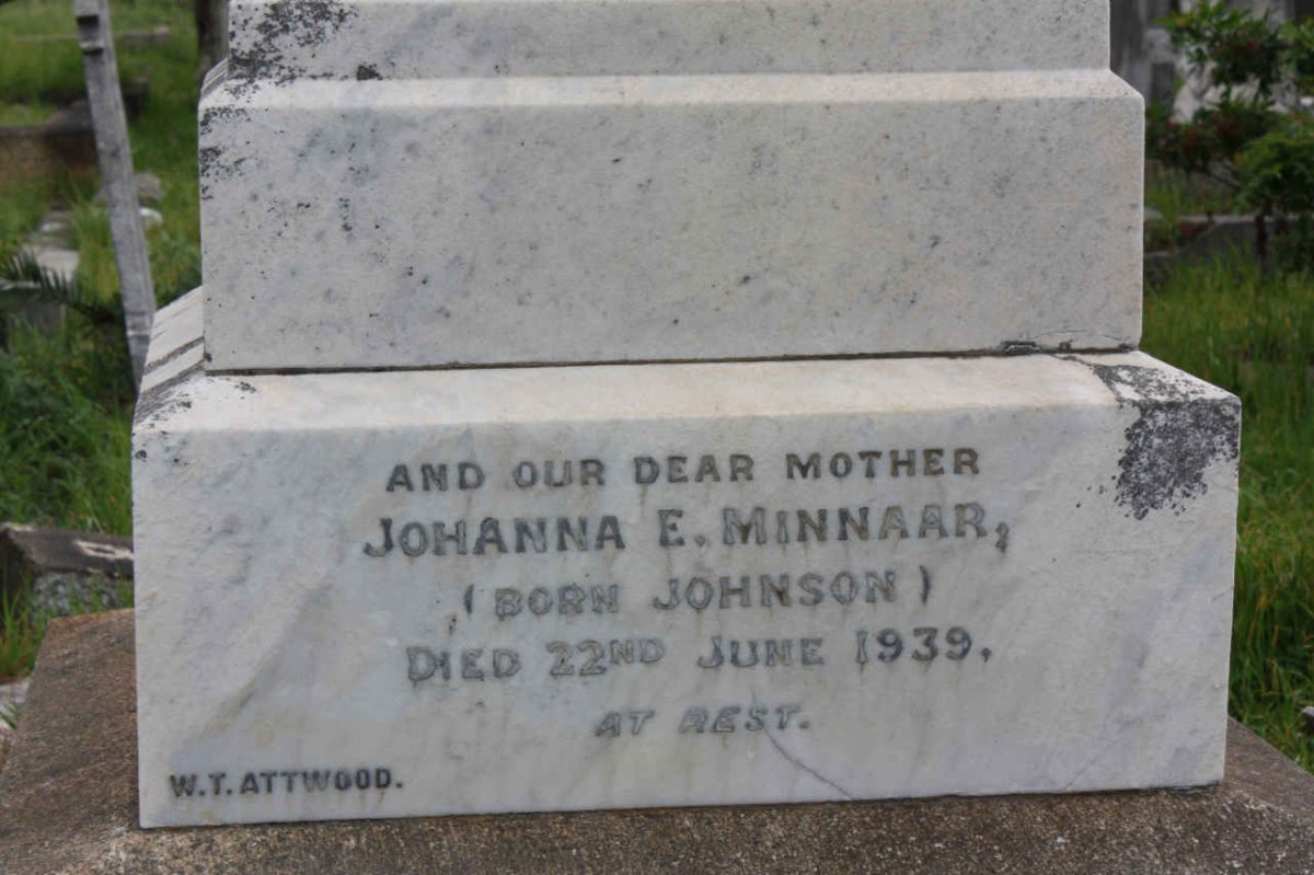 MINNAAR Johanna nee JOHNSON -1939