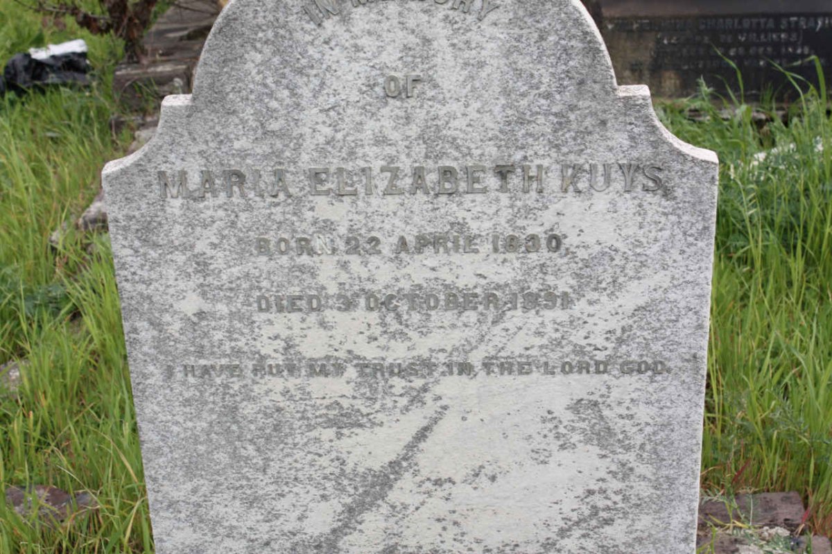 KUYS Maria Elizabeth 1830-1891