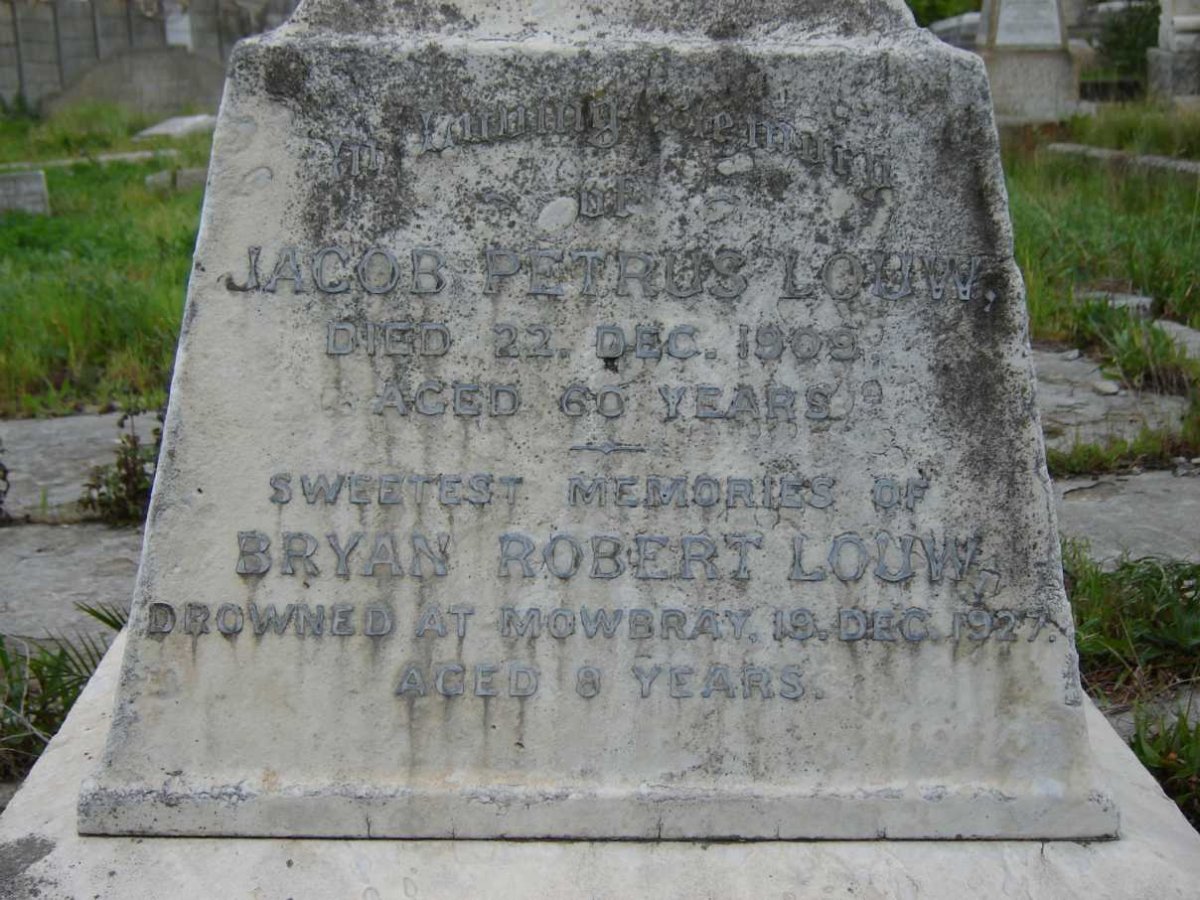 LOUW Jacob Petrus -1909 :: LOUW Bryan Robert -1927