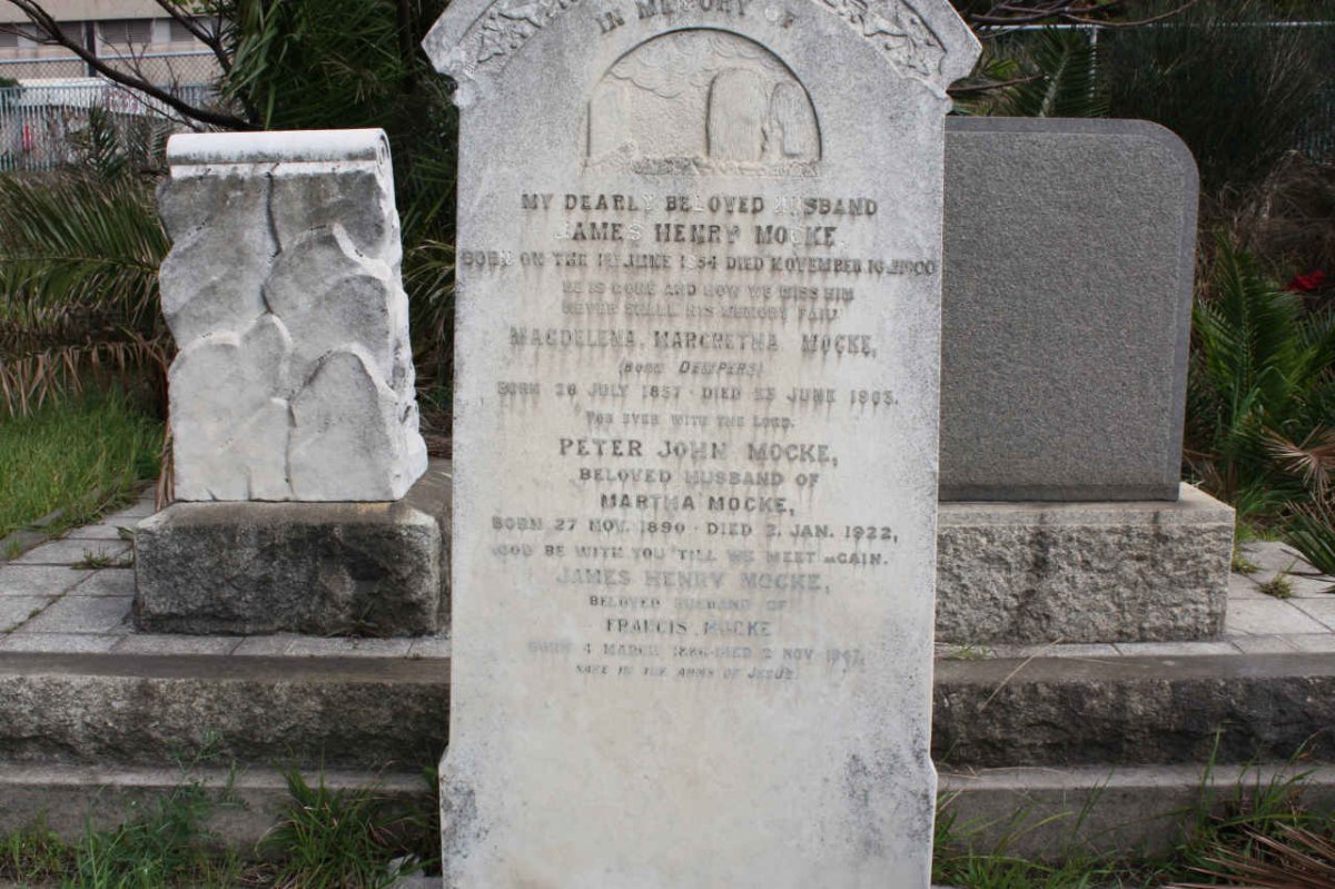 MOCKE James Henry 1854-1900 &amp; Magdalena Margretha DEMPERS 1857-1903 :: MOCKE Peter John 1890-1922 :: MOCKE James Henry  188?
