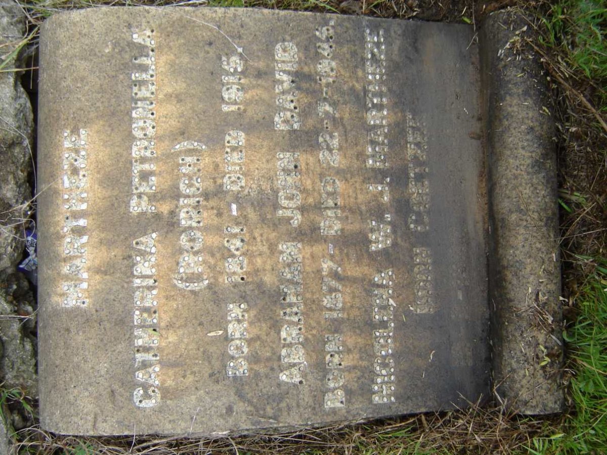 MARTHEZE Catherina Petronella 1841-1915 :: MARTHEZE Abraham John David 1877-1945 :: MARTHEZE Nicolina W.J. nee COETZEE ?