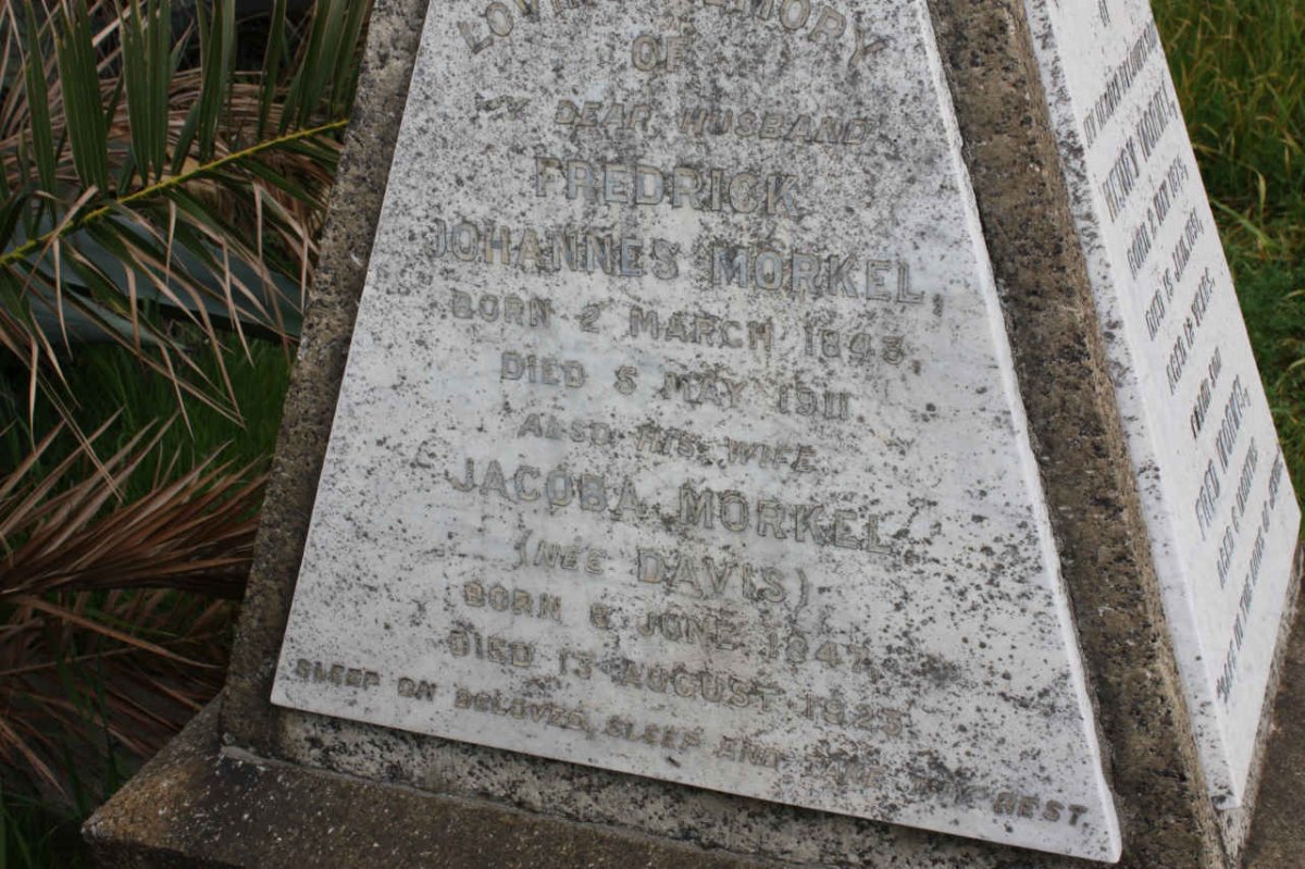 MORKEL Fredrick Johannes 1843-1911 &amp; Jacoba DAVIS 1847-1923