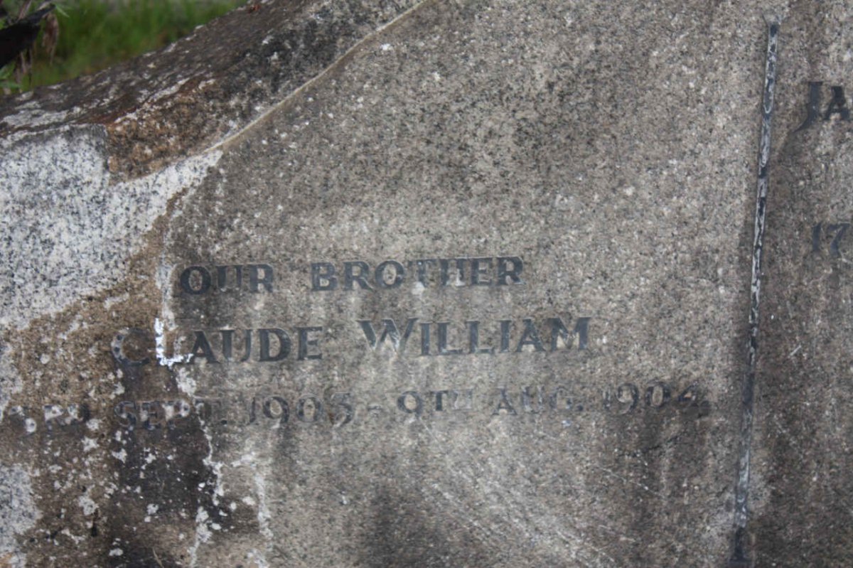 MARKER Claude William 1903-1904