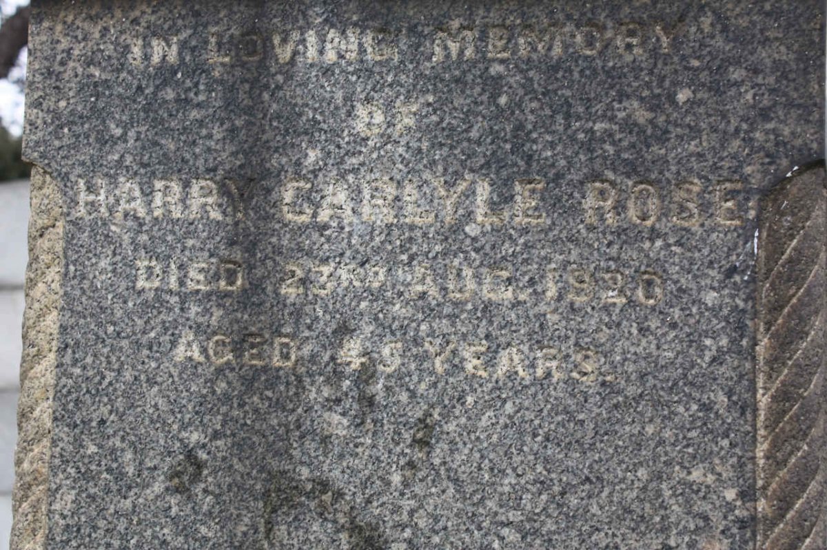 ROSE Harry Carlyle -1920