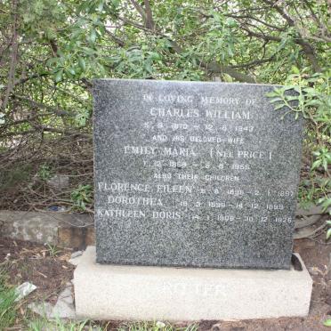 RITTER Charles William 1870-1943 &amp; Emily Maria PRICE 1869-1955
