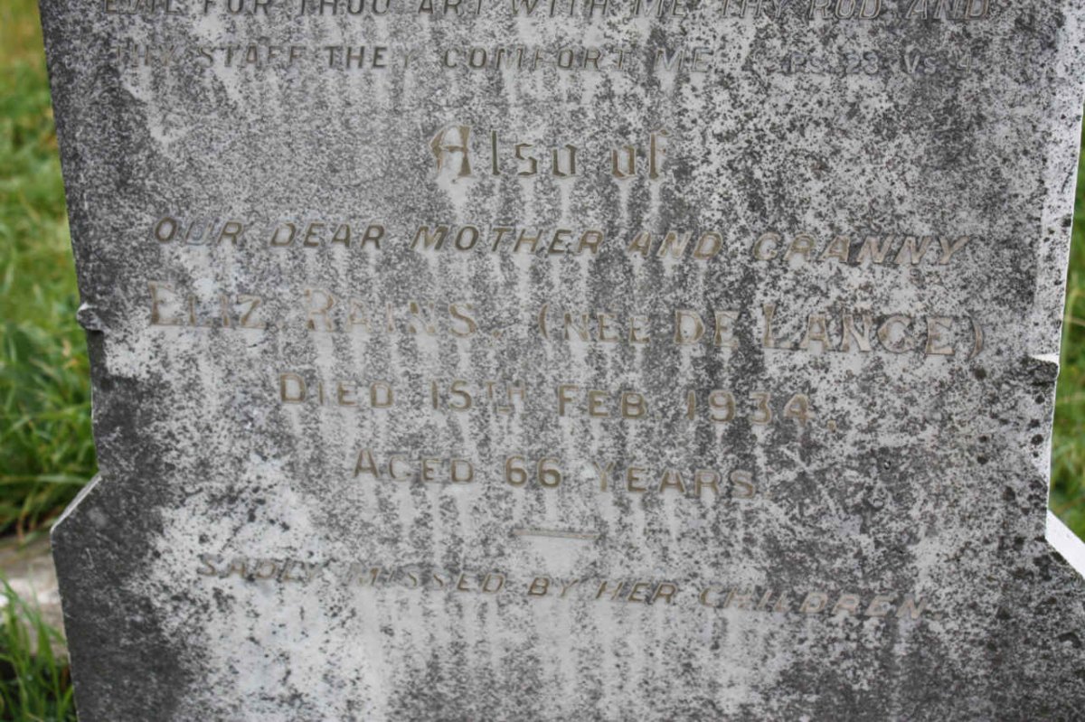 RAINS Eliza nee DE LANGE -1934