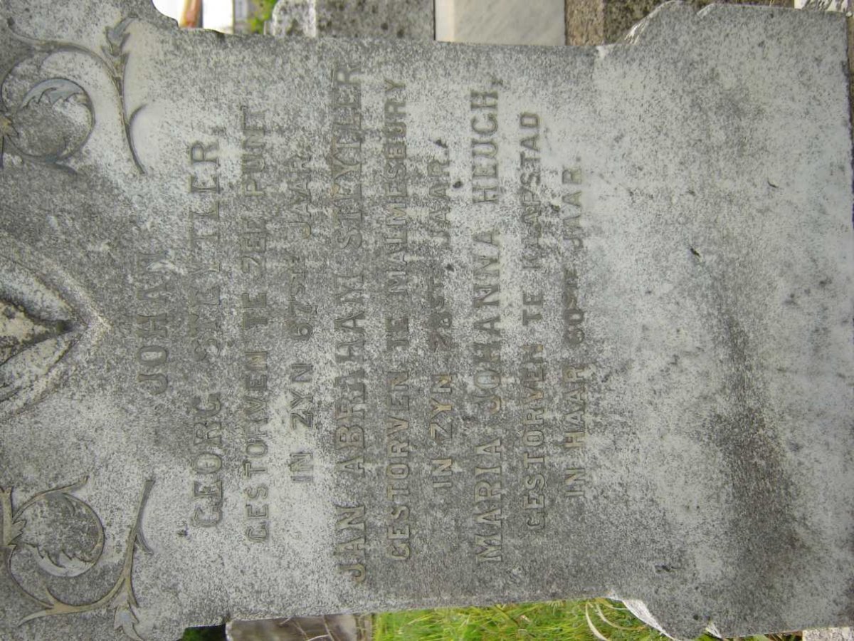 STEYTLER John George ? :: STEYTLER Jan Abraham ? :: HEUGH Maria Johanna ?