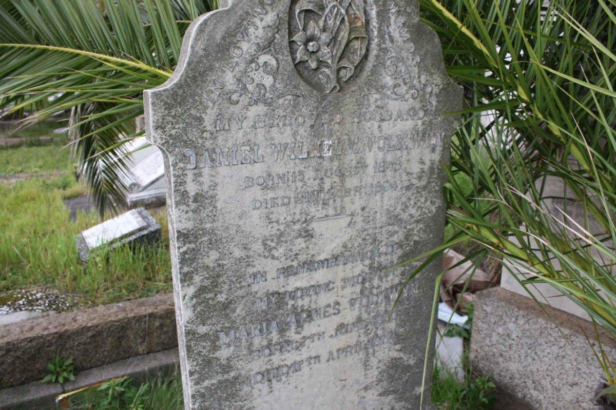 VOLKWYN Daniel Wilhelm 1848-1894 &amp; Maria Agnes 1850-1917