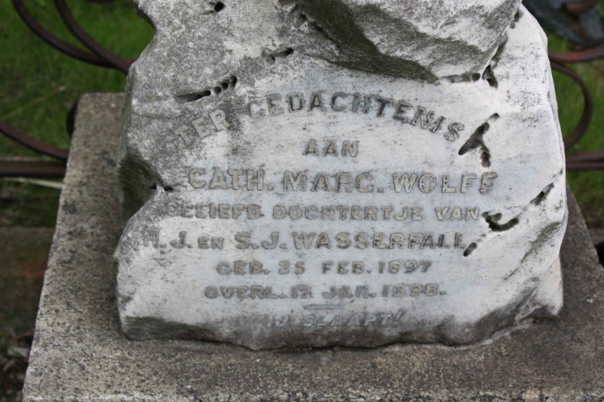 WASSERFALL Cath. Marg. Wolff 1897-1898