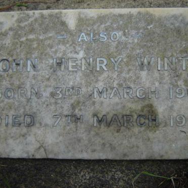 WINTER John Henry 1904-1955