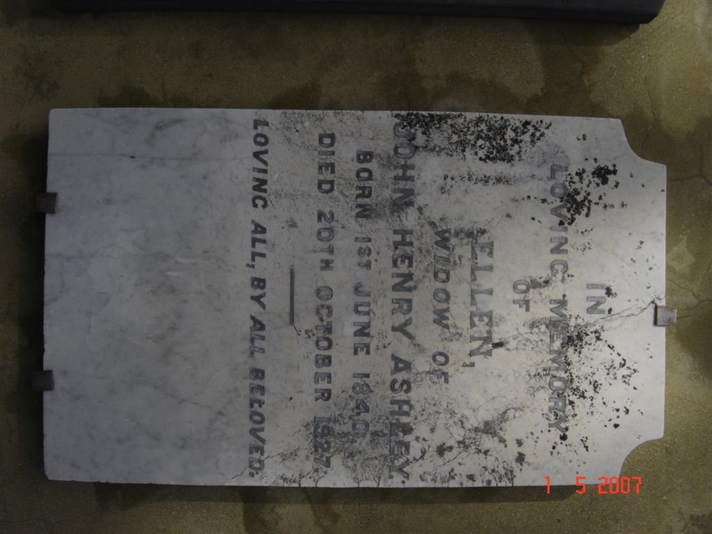 ASHLEY Ellen 1840-1927