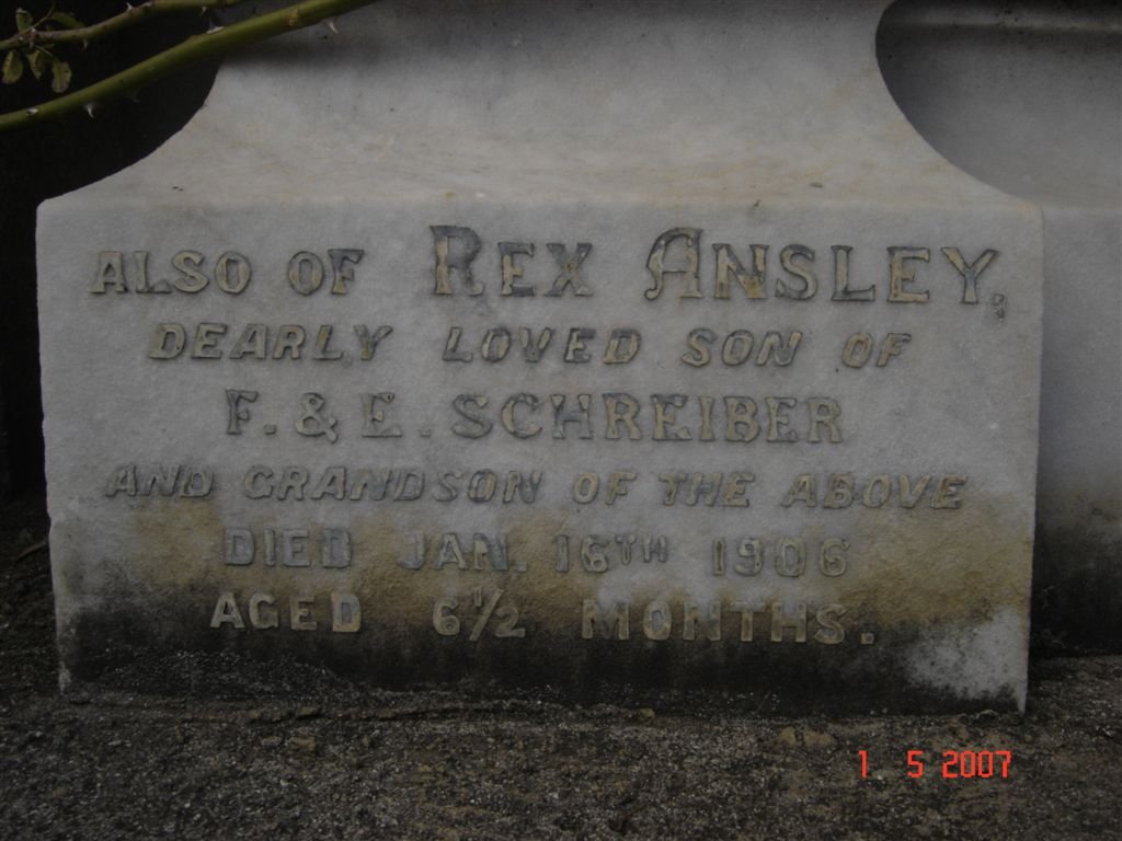 SCHREIBER Rex Ansley -1906
