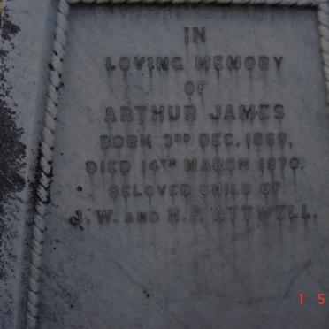 ATTWELL Arthur James 1869-1870
