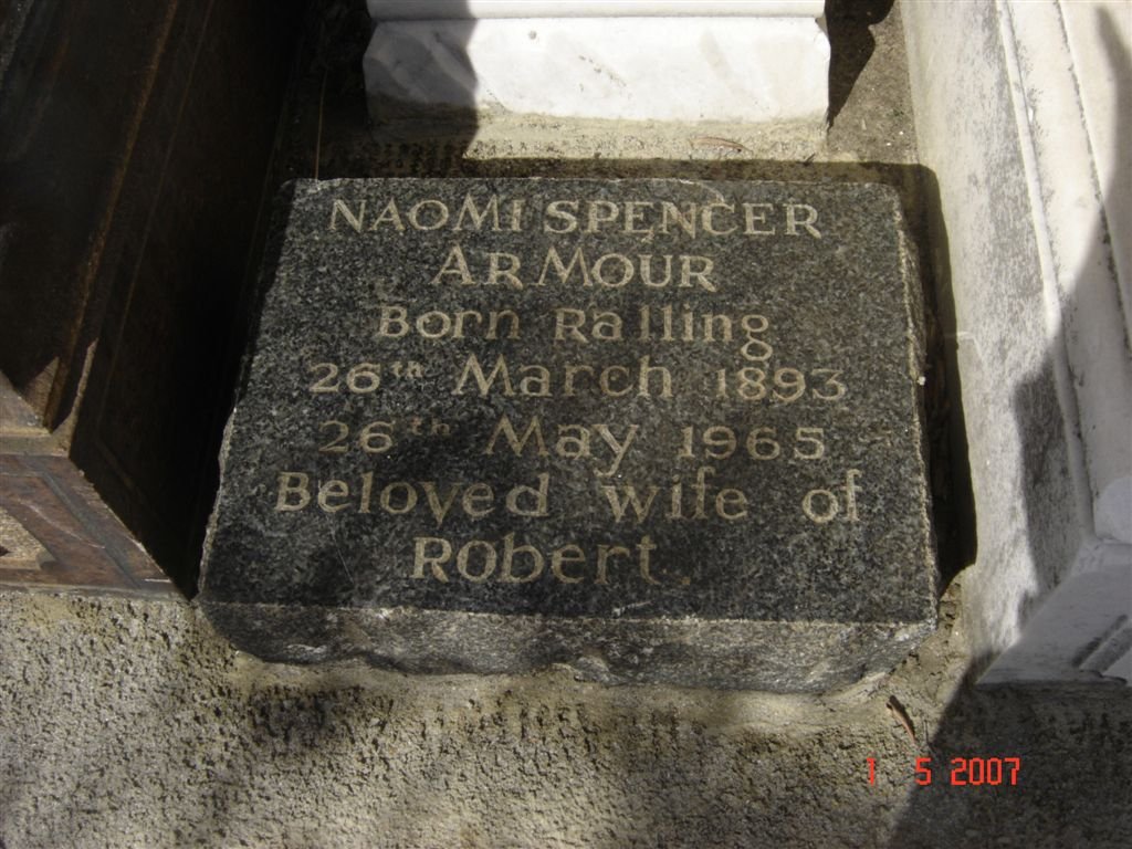ARMOUR Naomi Spencer nee RALLING 1893-1965