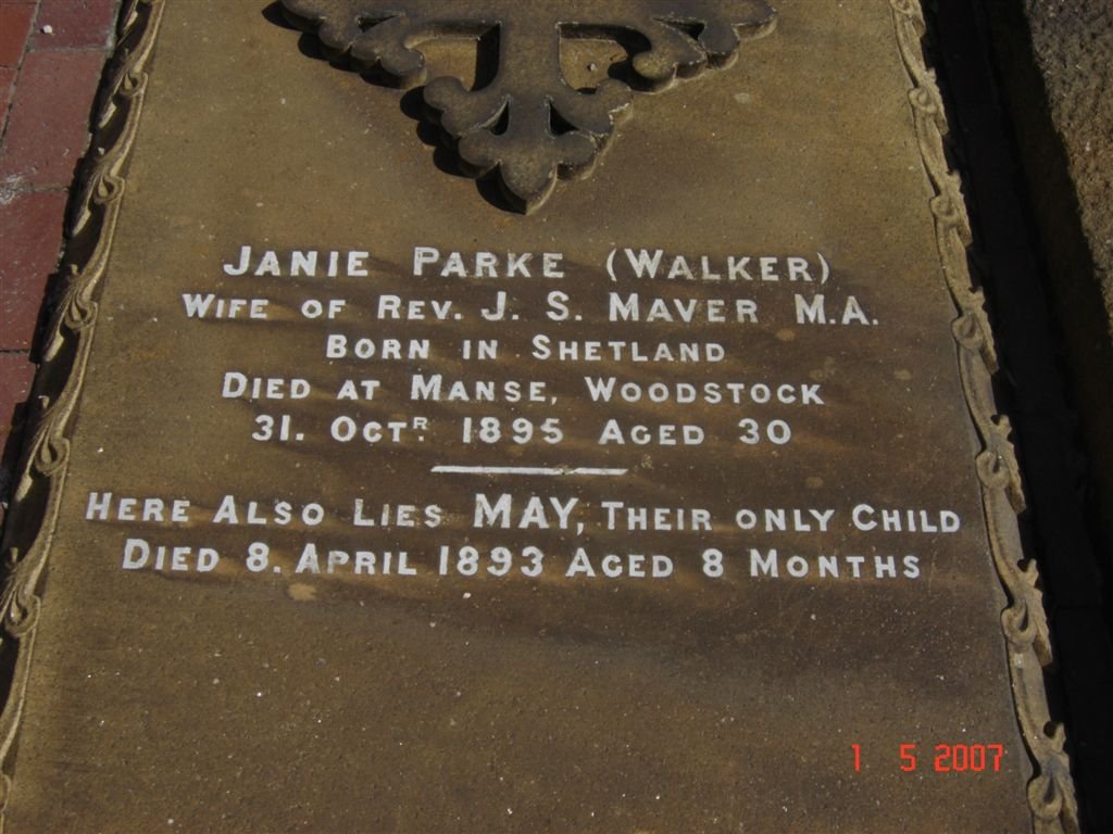 MAVER Janie Parke nee WALKER -1895 :: MAVER May  -1893