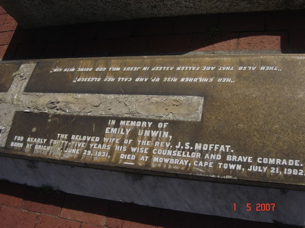 MOFFAT Emily nee UNWIN 1831-1902