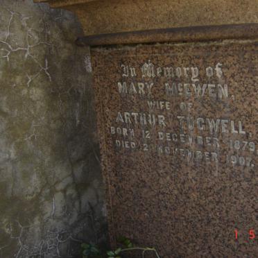 TUGWELL Mary nee McEWAN 1879-1907