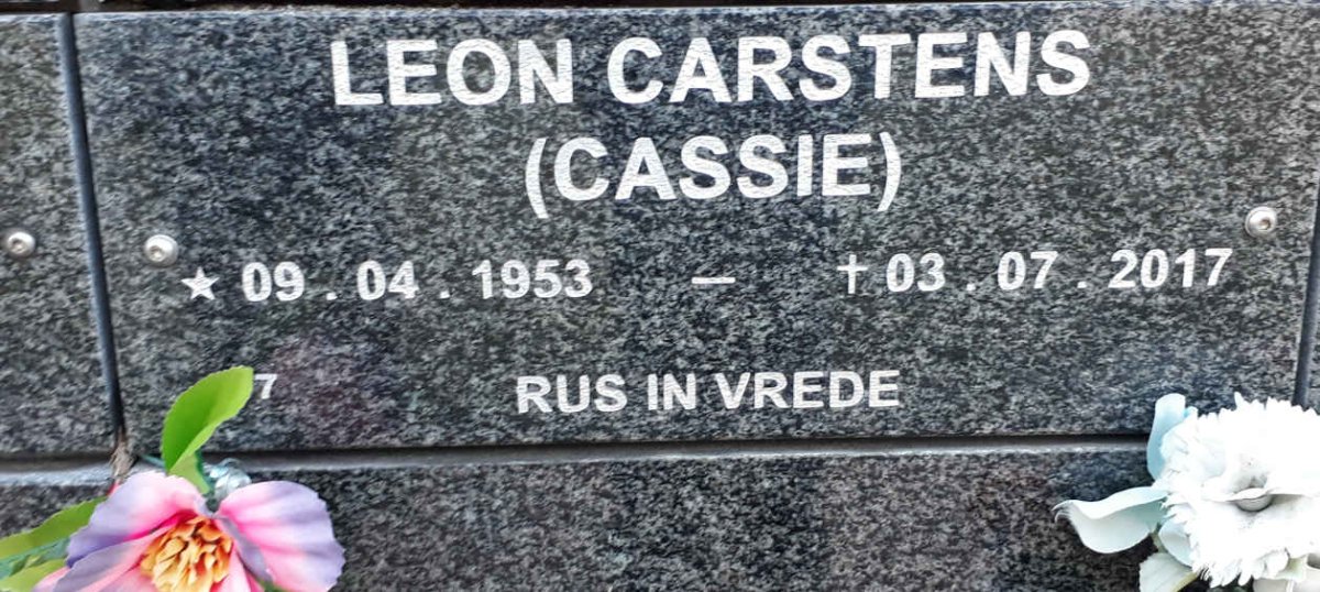CARSTENS Leon 1953-2017