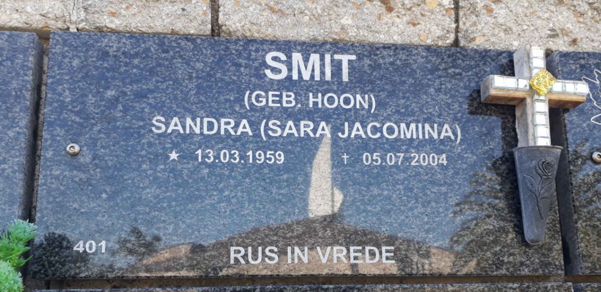 SMIT Sara Jacomina nee HOON 1959-2004