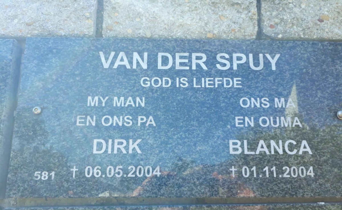 SPUY Dirk, van der -2004 &amp; Blanca -2004