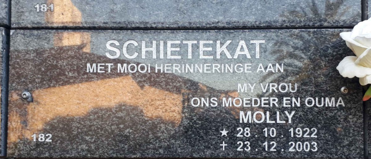SCHIETEKAT Molly 1922-2003
