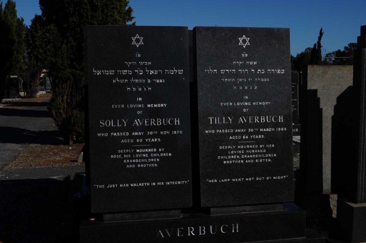 AVERBUCH Solly -1970 &amp; Tilly -1964