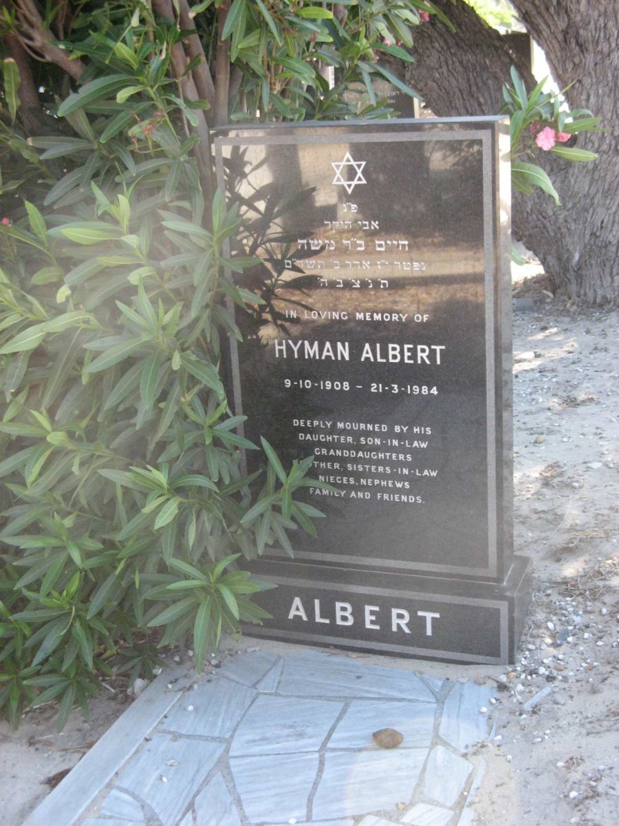 ALBERT Hyman 1908-1984