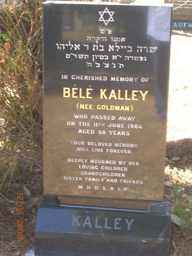 ALLEY Bélè nee GOLDMAN -1984