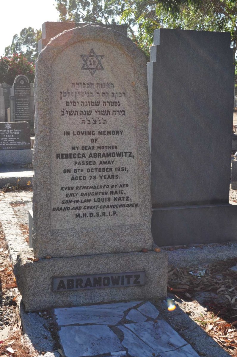 ABRAMOWITZ Rebecca -1951