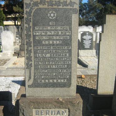 BERMAN Lily -1945