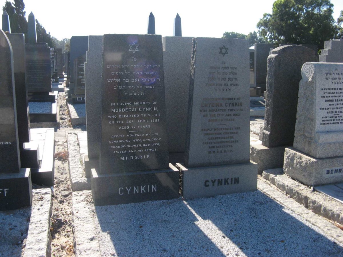 CYNKIN Mordecai -1952 &amp; Chyeina -1963