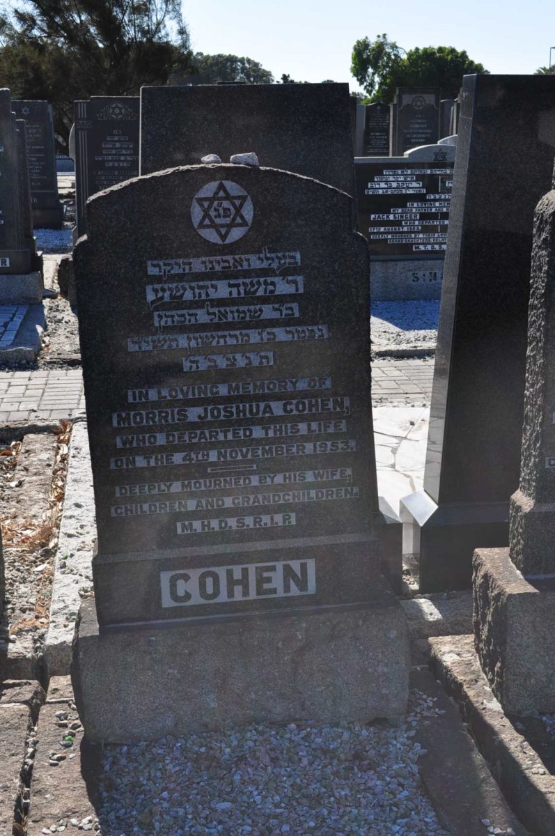 COHEN Morris Joshua -1953