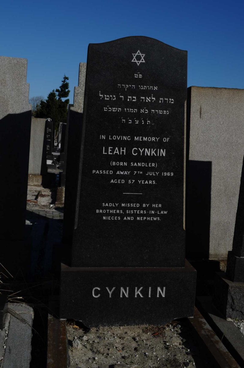 CYNKIN Leah nee SANDLER -1969
