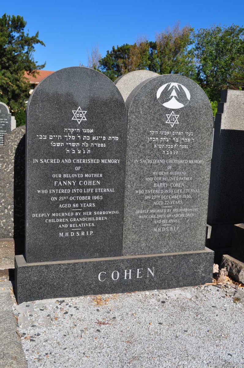 COHEN Harry -1950 &amp; Fanny -1965