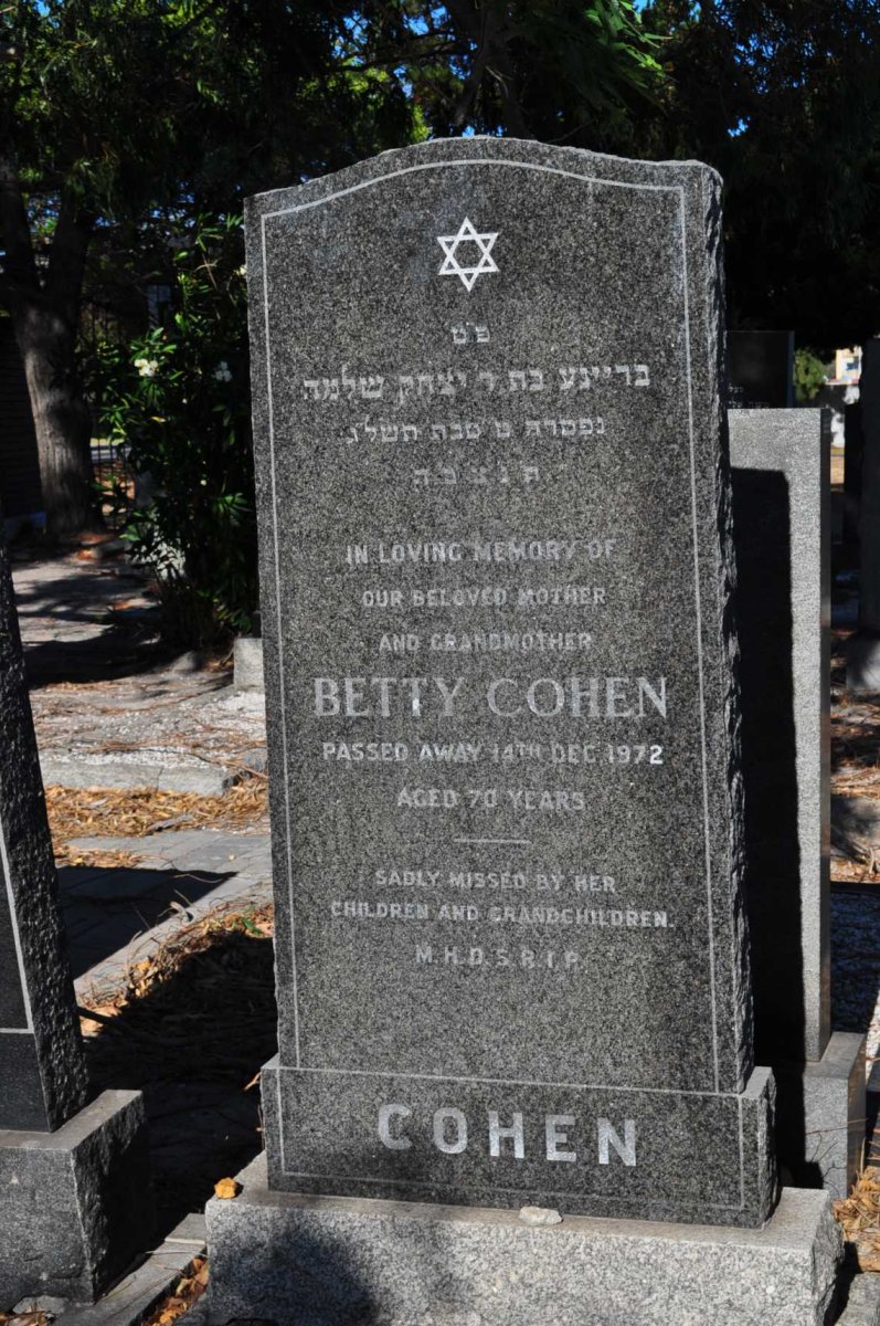 COHEN Betty -1972