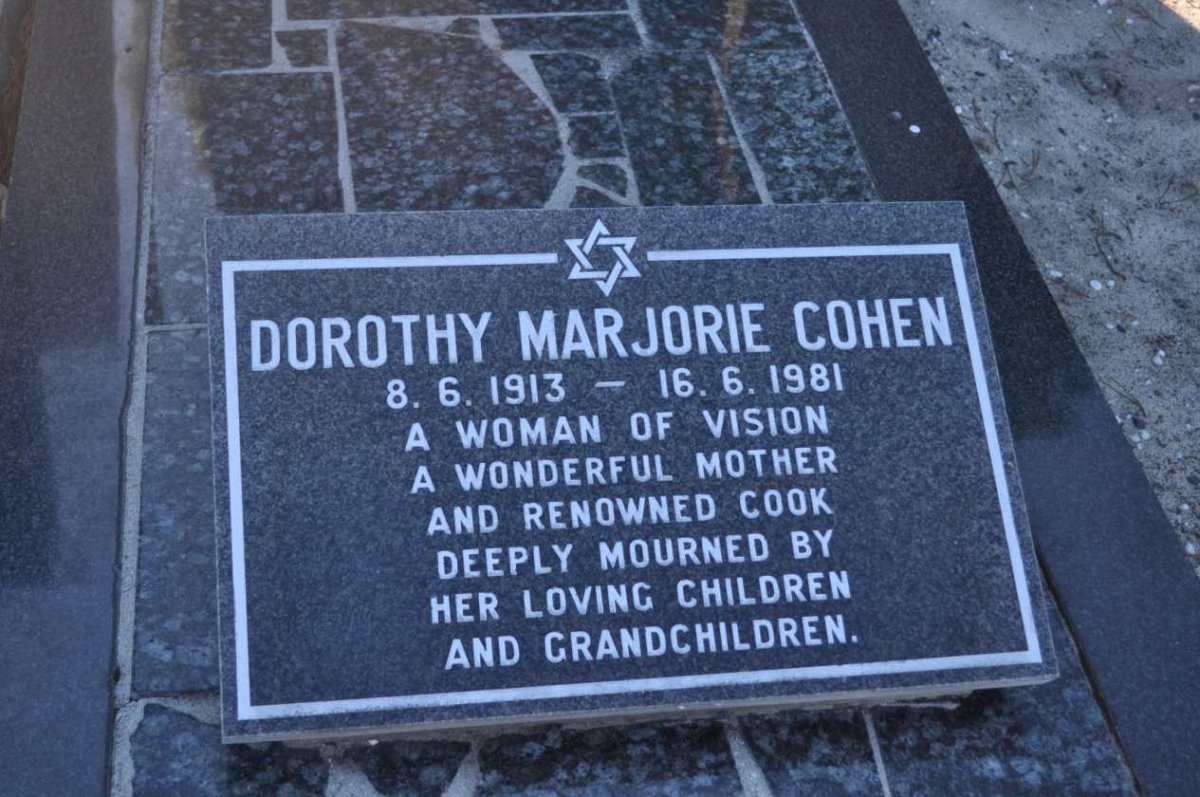 COHEN Dorothy Marjorie 1913-1981