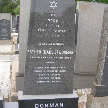 DORMAN Esther -2003