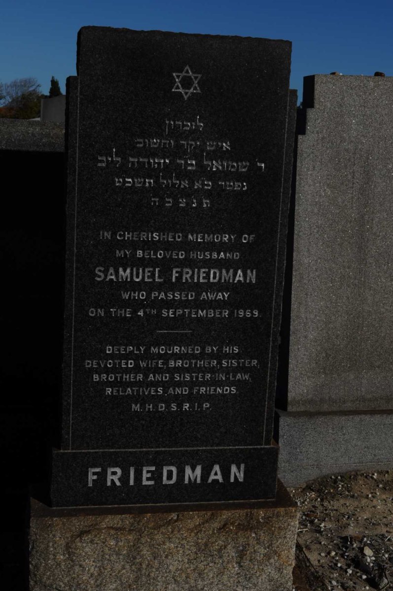 FRIEDMAN Samuel -1969