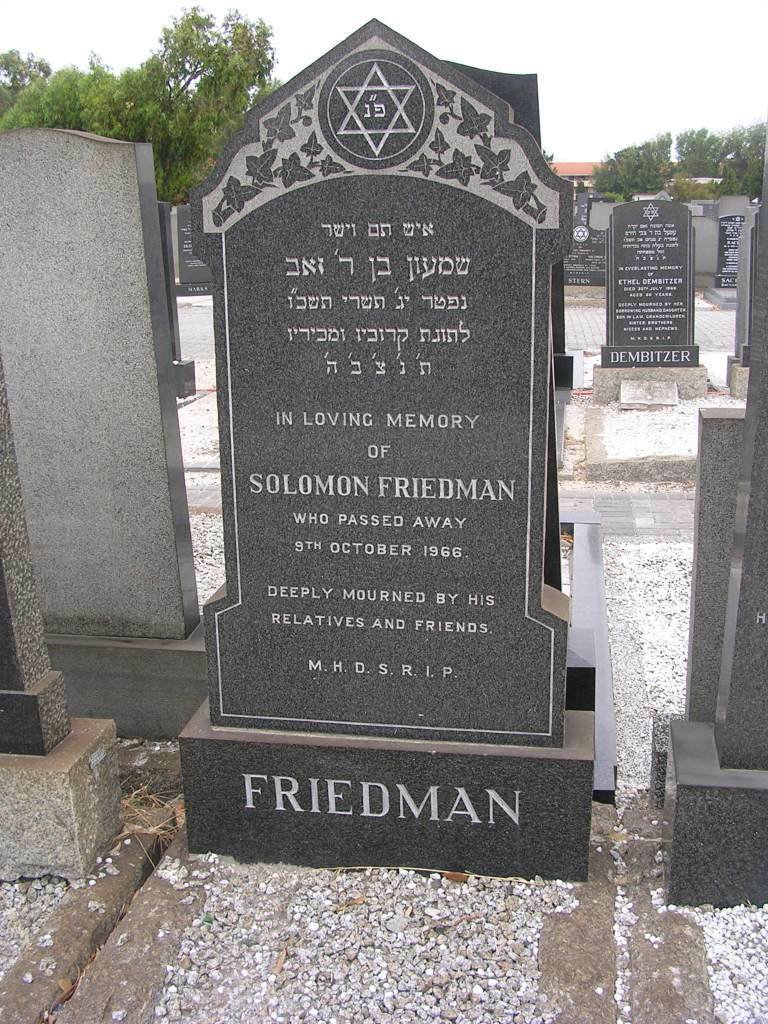 FRIEDMAN Solomon -1966