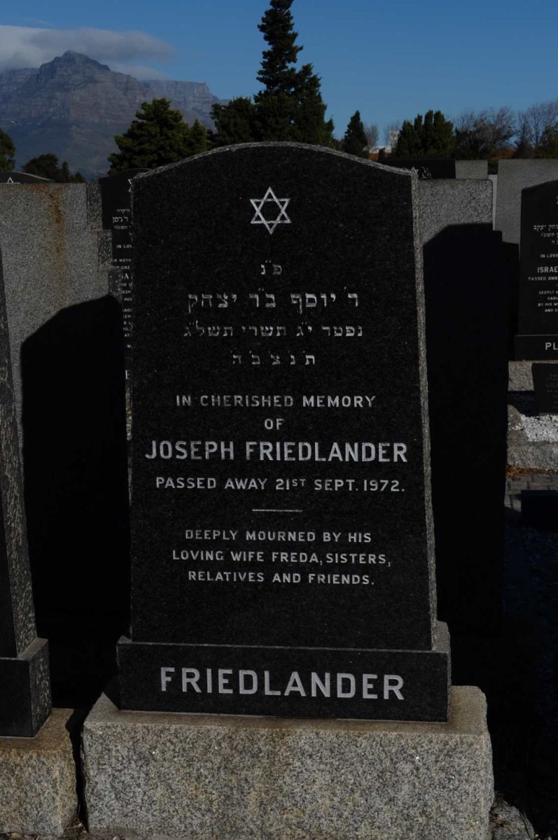 FRIEDLANDER Joseph -1972