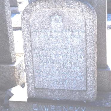 GAWRONSKY Ethel nee CORNOFSKY -1959
