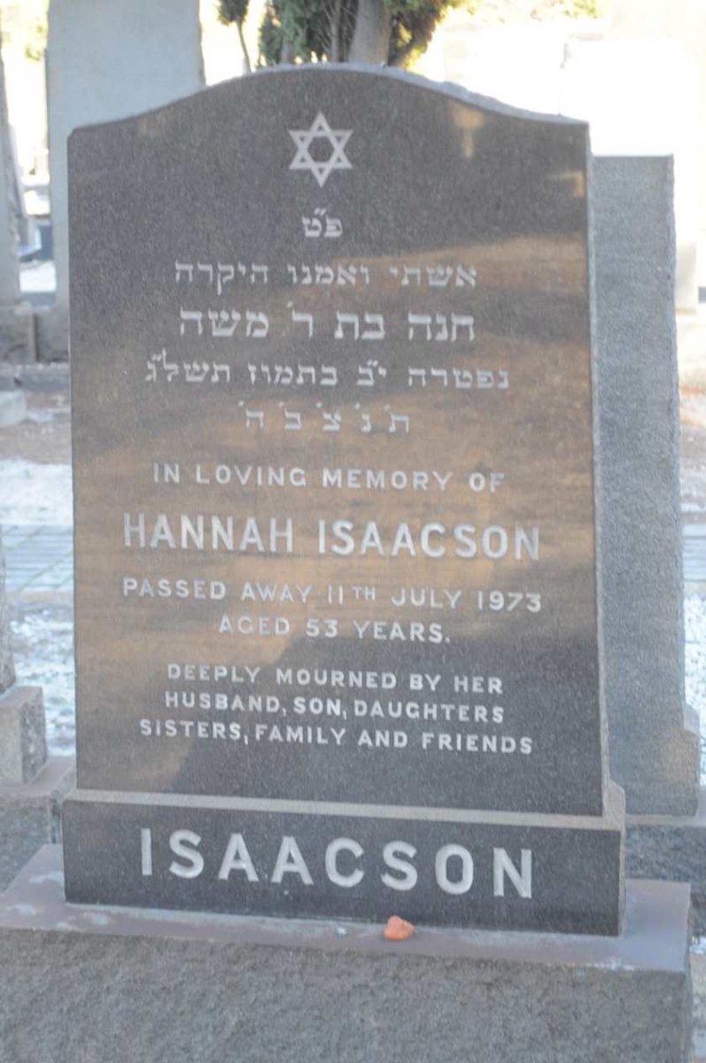 ISAACSON Hannah -1973